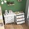 Modern 3-Drawer Dresser Chest Storage Organizer for Bedroom Living Room and Entryway
